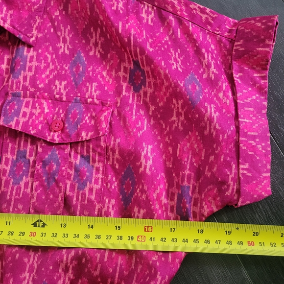 LAUREN RALPH LAUREN Geo-Print Shantung Midi Dress Size 2 - Picture 13 of 14